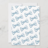 Little Gentleman 1st Birthday Invitation – Bow Tie Einladung (Rückseite)