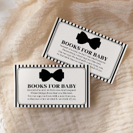 Little Gentleman Baby Shower Books for Baby Begleitkarte