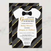 Little Gentleman Baby Shower Einladung, Imitate Go Einladung (Vorne/Hinten)