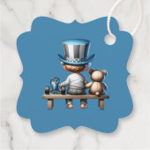 Little Gentleman Baby Shower | Geschenkanhänger (Rückseite)