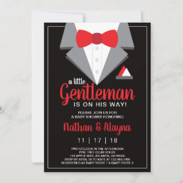 Little Gentleman Baby Shower Invitation, Tuxedo Einladung