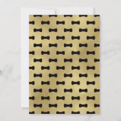 Little Gentleman Baby Shower Invitation, Tuxedo Einladung (Rückseite)