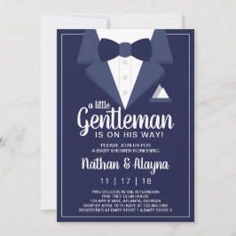 Little Gentleman Baby Shower Invitation, Tuxedo Einladung