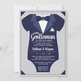 Little Gentleman Baby Shower Invitation, Tuxedo Einladung