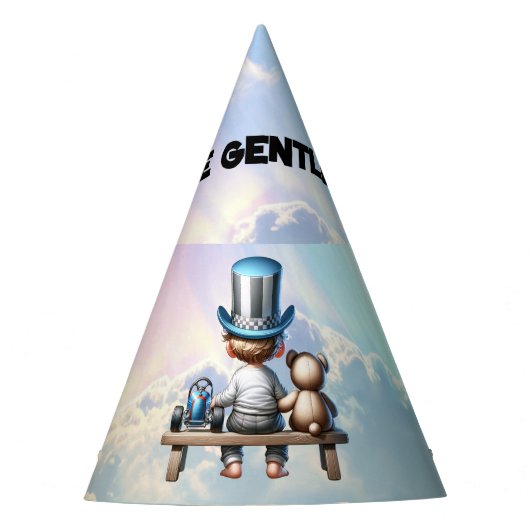 Little Gentleman Baby Shower | Partyhütchen (Vorderseite)