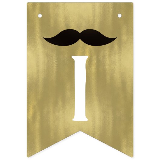 Little Gentleman Banner in Black and Imitate Gold (Zweite Fahne)