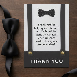 Little Gentleman Bowtie Boy Birthday Baby Shower Dankeskarte