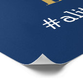 Little Gentleman Welcome Sign Poster, Imitate Glit Poster (Ecke)