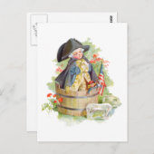 Little George Washington Crossing the Delaware Postkarte (Vorne/Hinten)