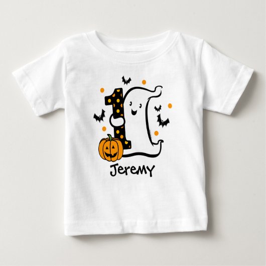 Little Ghost 1. Geburtstag Baby T-shirt (Vorderseite)