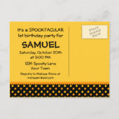 Little Ghost 1. Geburtstag Postkarte Einladung (Rückseite)