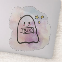Little ghost Boo sign  Aufkleber