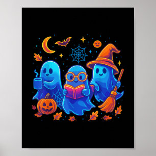 Little Ghost Coffee T-Shirt, Spooky Season Ghost R Poster