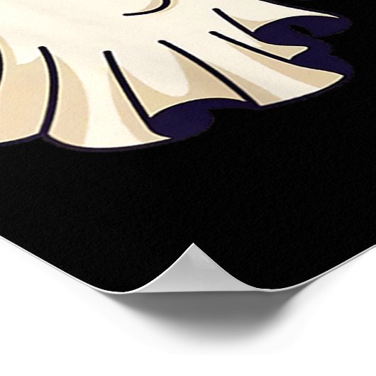 Little Ghost Drinking Beer Funny Halloween Costume Poster (Ecke)