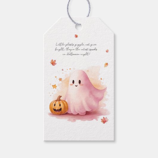 Little Ghost-Gift-Tags Geschenkanhänger (Vorderseite)
