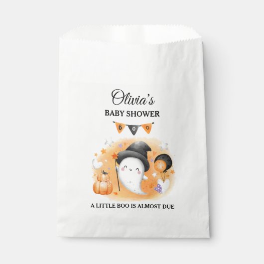 Little Ghost Girl Halloween Baby Shower Fevor Bags Geschenktütchen (Vorderseite)