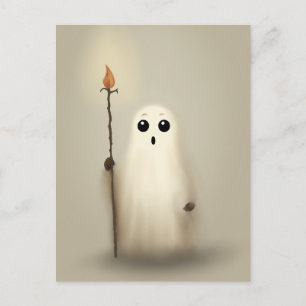 Little Ghost Halloween Postkarte