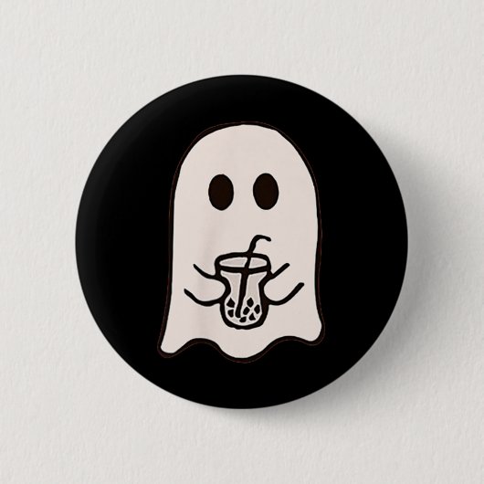 Little Ghost Ice Costume Halloween Button (Vorderseite)
