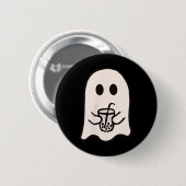 Little Ghost Ice Costume Halloween Button (Vorne & Hinten)