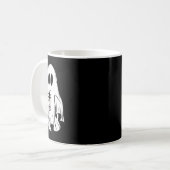 Little Ghost Ice Kaffee Spaß glücklich Halloween Kaffeetasse (Vorderseite Links)