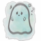 Little ghost is angry aufkleber (Vorderseite)
