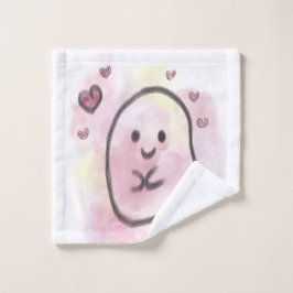 Little ghost is in love waschlappen