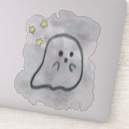 Little ghost is scared  aufkleber