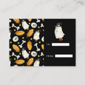 Little Ghost | Keine Wrap Display Duscheinlage Begleitkarte (Rückseite)