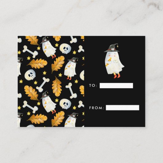 Little Ghost | Keine Wrap Display Duscheinlage Begleitkarte (Rückseite)