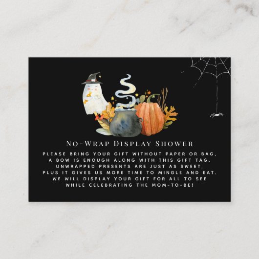 Little Ghost | Keine Wrap Display Duscheinlage Begleitkarte (Vorderseite)