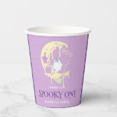 Little Ghost Moon Spooky Ein Halloween Geburtstag Pappbecher (Vorderseite)