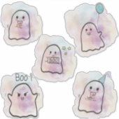 Little ghost party 2 separate aufkleber (Vorderseite)