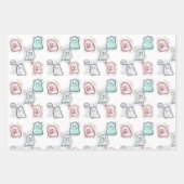 Little ghost party  geschenkpapier set (Vorderseite 3)