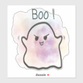 Little ghost shouts Boo Aufkleber (Blatt)