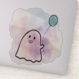Little ghost with balloon  aufkleber
