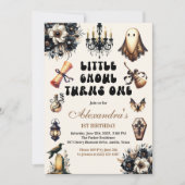 Little Ghoul Erster Geburtstag Einladung (Vorderseite)