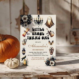 Little Ghoul Erster Geburtstag Einladung