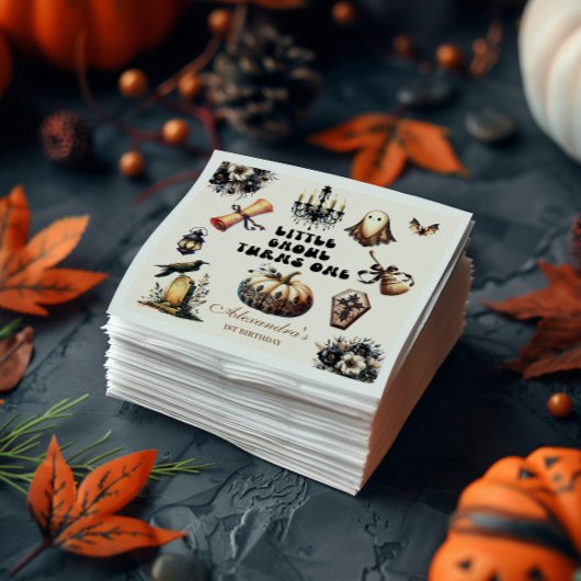 Little Ghoul Erster Geburtstag Serviette
