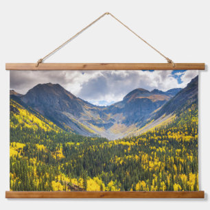 Little Giant & Kendall Peak, Silverton, Colorado Wandteppich Mit Holzrahmen