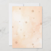 Little Gingerbread 3rd Birthday Christmas Einladung (Rückseite)