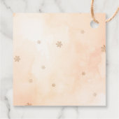 Little Gingerbread Birthday Christmas Thank you Geschenkanhänger (Rückseite)