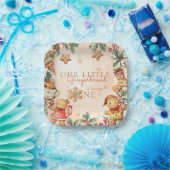 Little Gingerbread Christmas 1st Birthday Pappteller (Party)