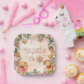 Little Gingerbread Christmas 2nd Birthday Pappteller (Party)