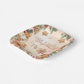 Little Gingerbread Christmas 2nd Birthday Pappteller (Gewinkelt)