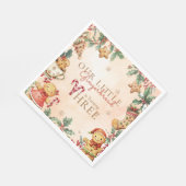 Little Gingerbread Christmas 3rd Birthday Serviette (Ecke)