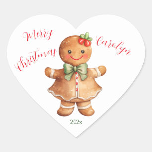 Little Gingerbread Girl Sticker
