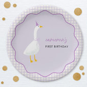 Little Gingham Erster Geburtstag Pappteller