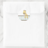 Little Giraffe {Aquamarin} | Aufkleber (Tasche)