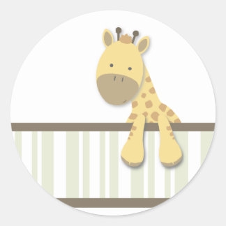 Little Giraffe {Green} | Aufkleber