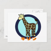 Little Giraffe Postkarte (Vorne/Hinten)